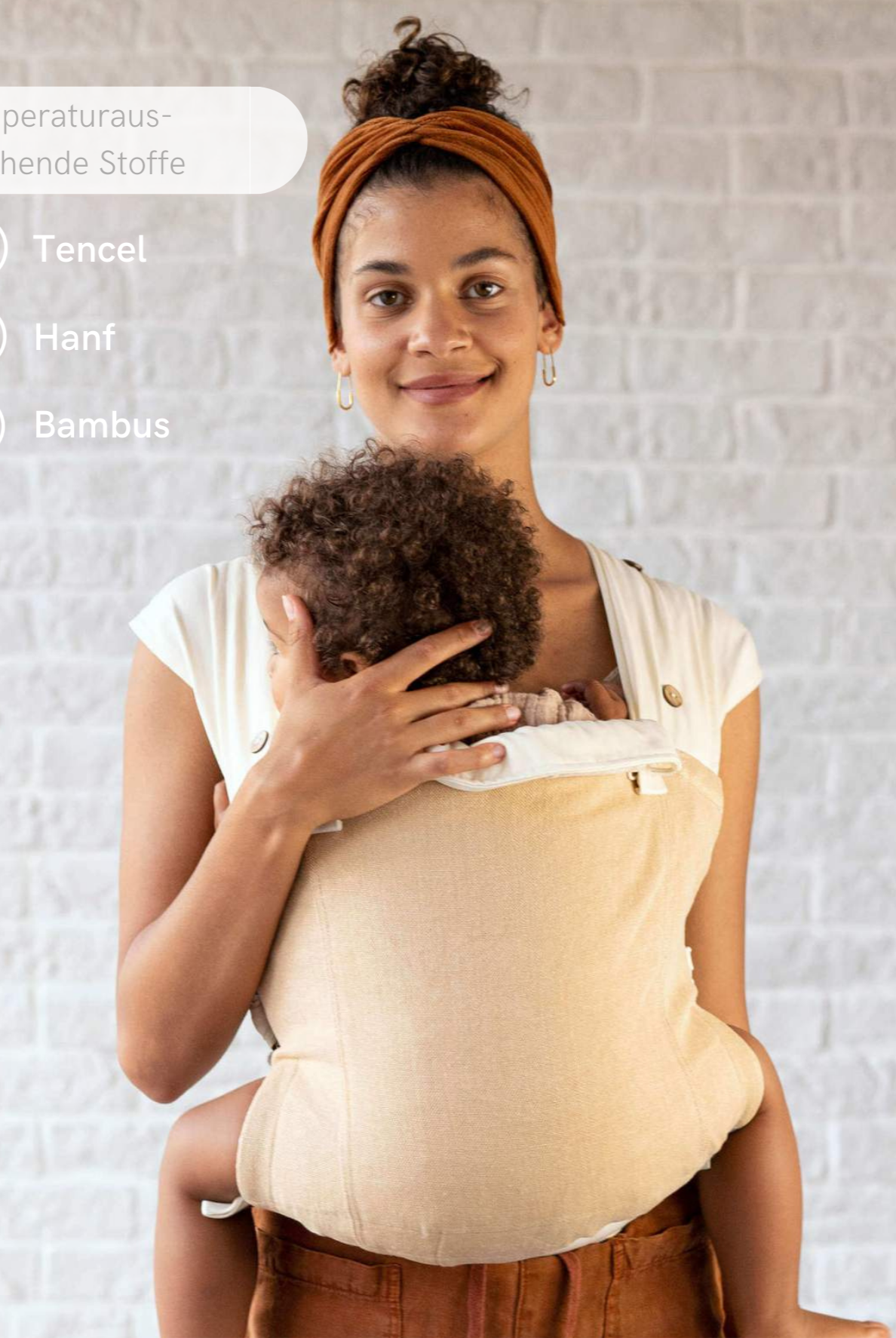 Warm Sand Sling Babytrage