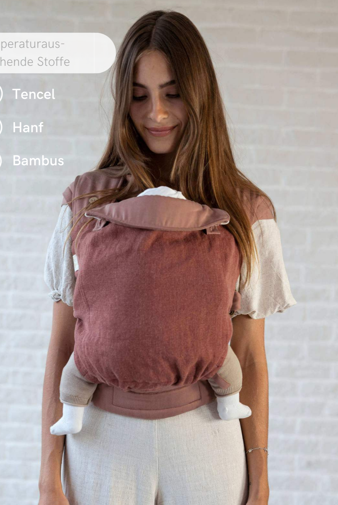 Dusty Rose Sling Babytrage